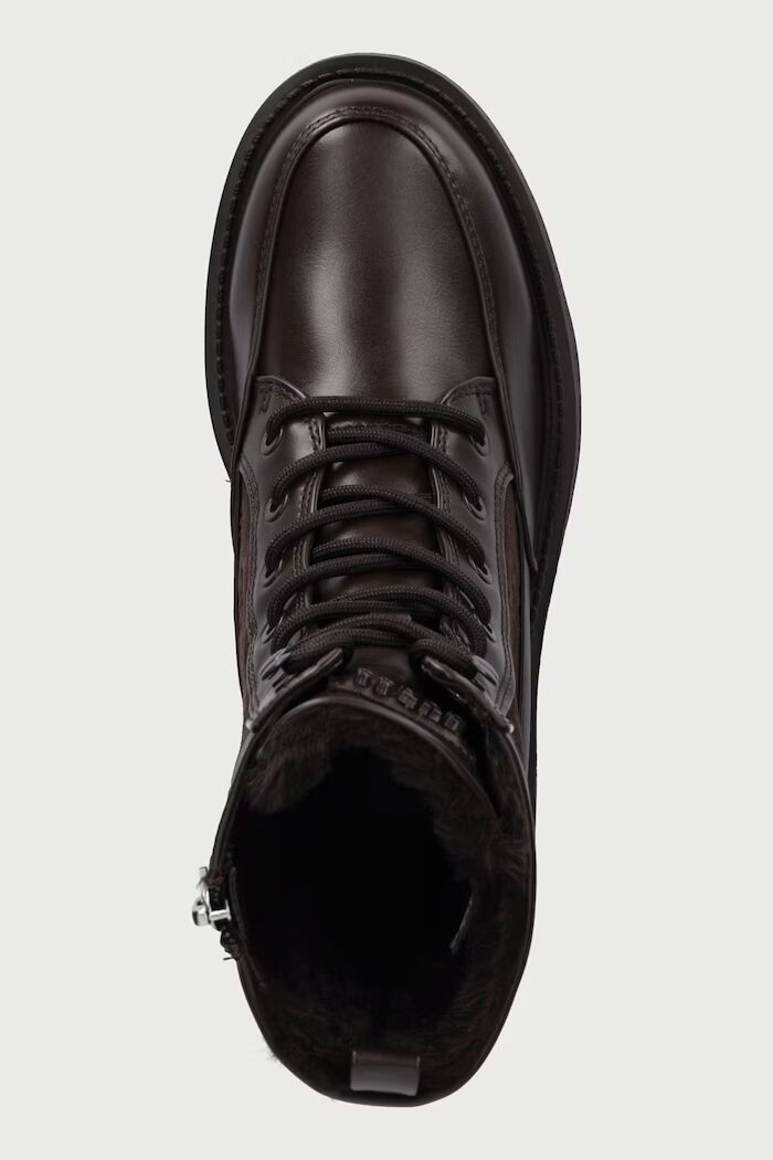 GUESS кубинки с платформа дамски YAROLEN кафяви FLFYEN ELE10