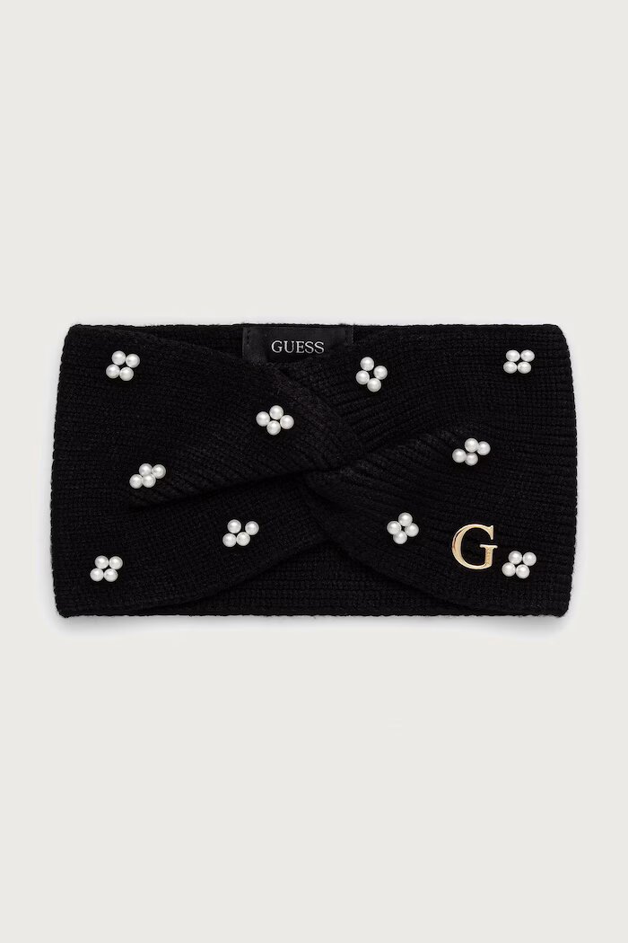 GUESS лента за глава дамска с вискоза черна AW5637 VIS01