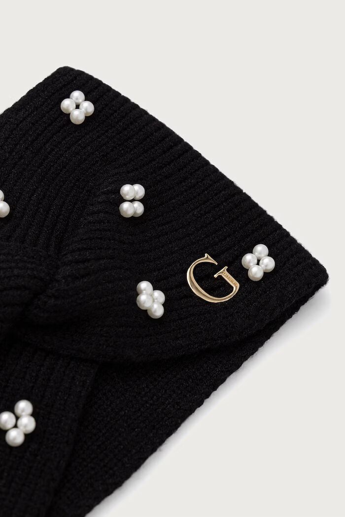 GUESS лента за глава дамска с вискоза черна AW5637 VIS01