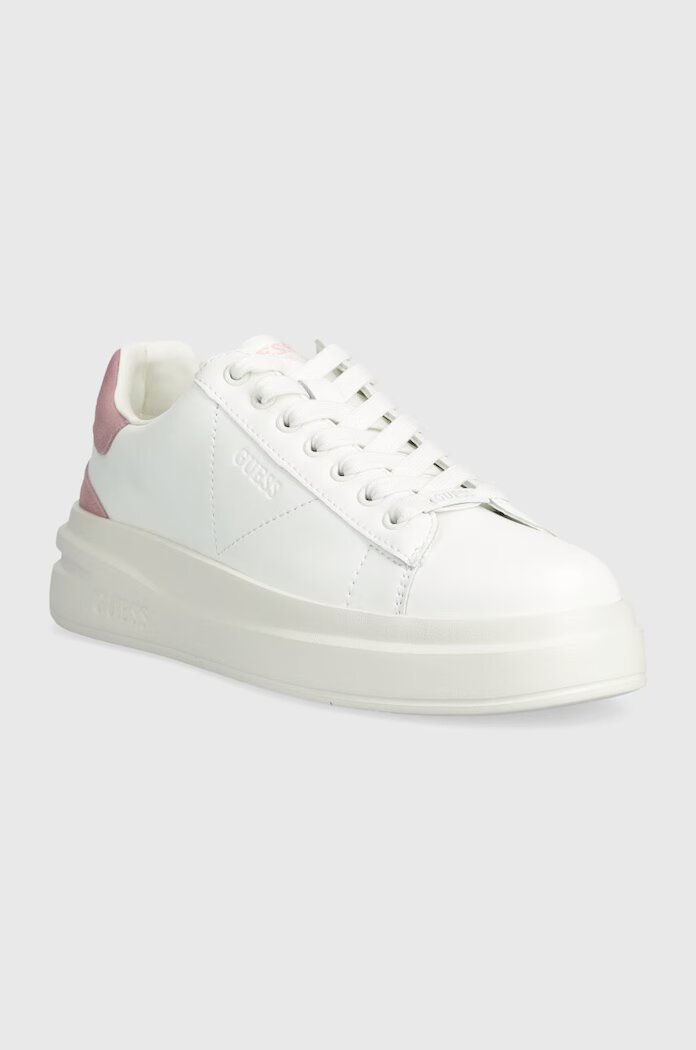 GUESS Маратонки ELBINA в бяло FLJELB LEA12 FLPVIB