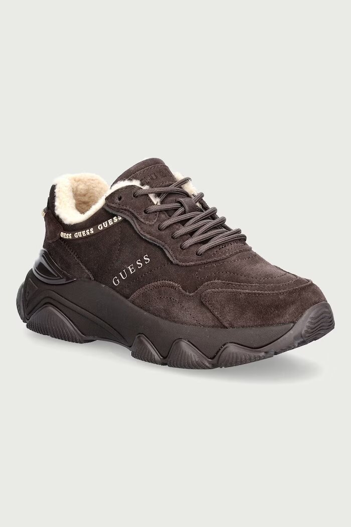 GUESS MICOLA3 маратонки дамски от велур кафяви FLFMI3 SUE12