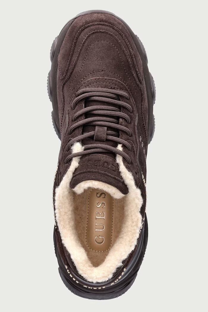 GUESS MICOLA3 маратонки дамски от велур кафяви FLFMI3 SUE12