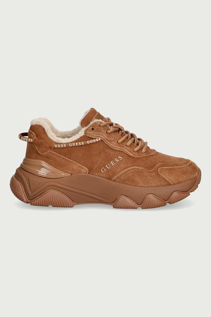 GUESS MICOLA3 маратонки дамски от велур кафяви FLFMI3 SUE12