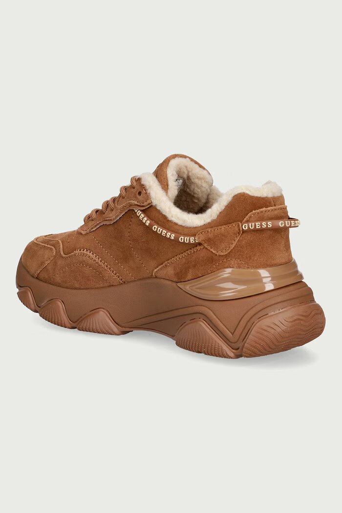 GUESS MICOLA3 маратонки дамски от велур кафяви FLFMI3 SUE12