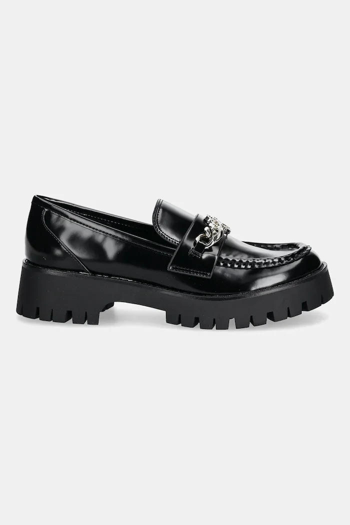 GUESS Мокасини ALMER в черно с платформа FLPALR ELE14