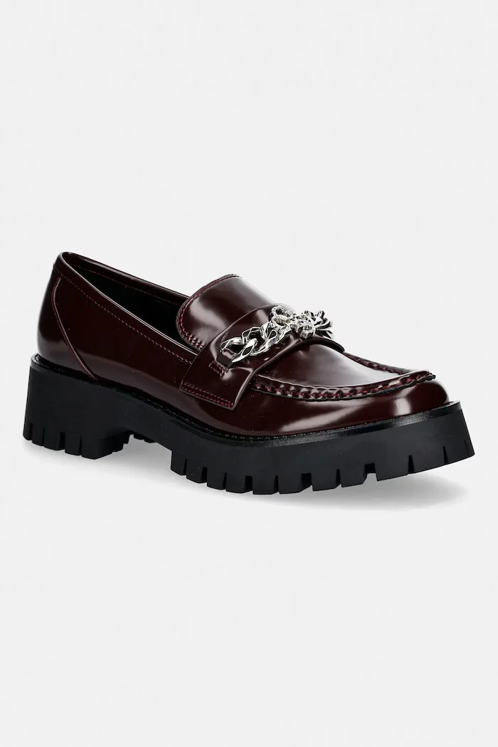 GUESS Мокасини ALMER в червено с платформа FLPALR ELE14
