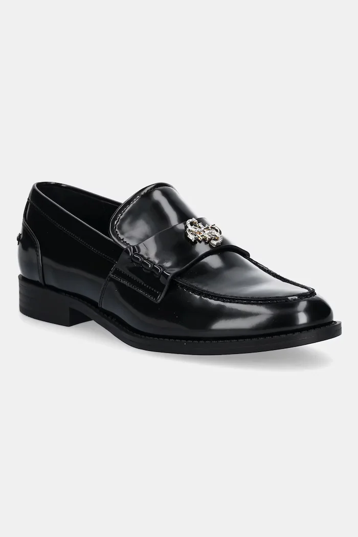 GUESS Мокасини BEVALEE в черно с равна подметка FLPBVL ELE14