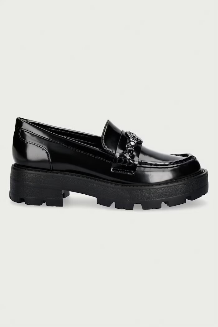 GUESS мокасини дамски YAAKO черни с платформа FLFYAA ELE14