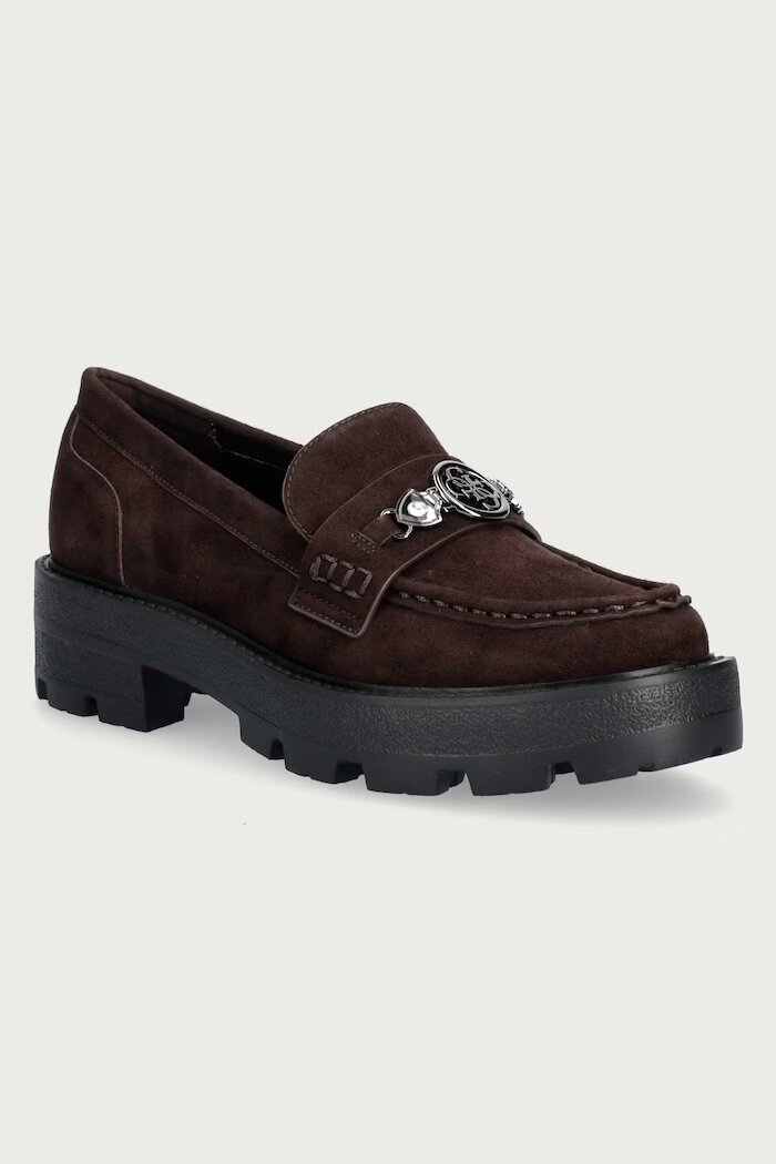 GUESS мокасини дамски YAAKO2 кафяви FLFYA2 SUE14