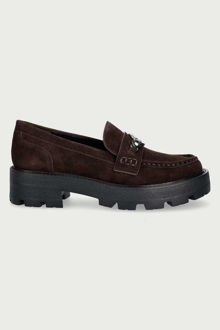 GUESS мокасини дамски YAAKO2 кафяви FLFYA2 SUE14