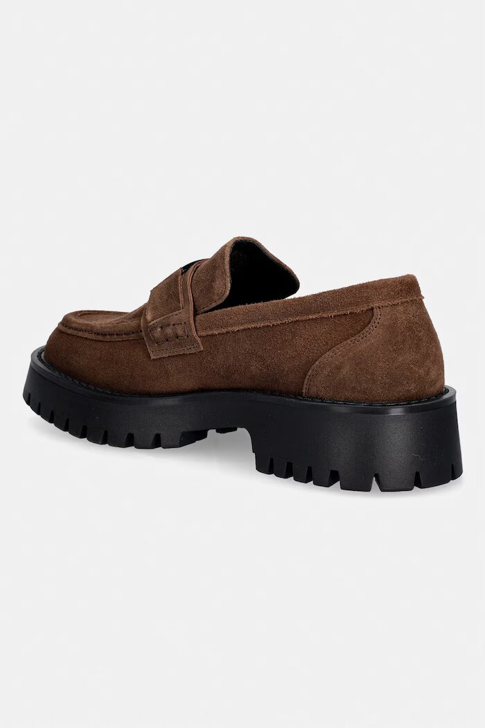 GUESS мокасини мъжки от велур GORIZIA кафяви FMTZIA SUE14