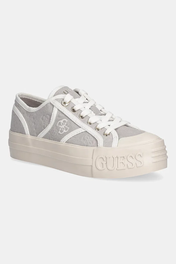 GUESS Ниски кецове ISSAH в бежово FLPISS FAL12