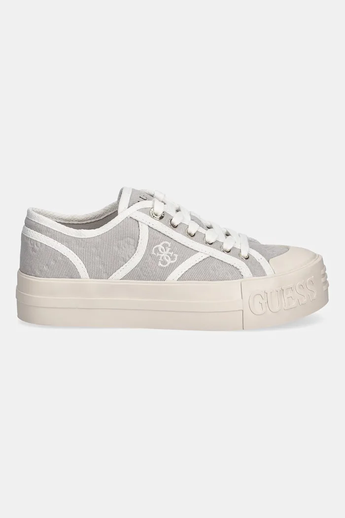 GUESS Ниски кецове ISSAH в бежово FLPISS FAL12