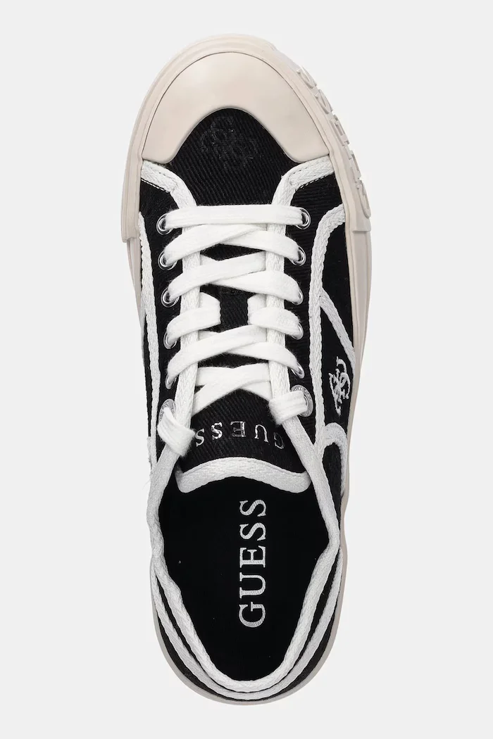 GUESS Ниски кецове ISSAH в черно FLPISS FAL12