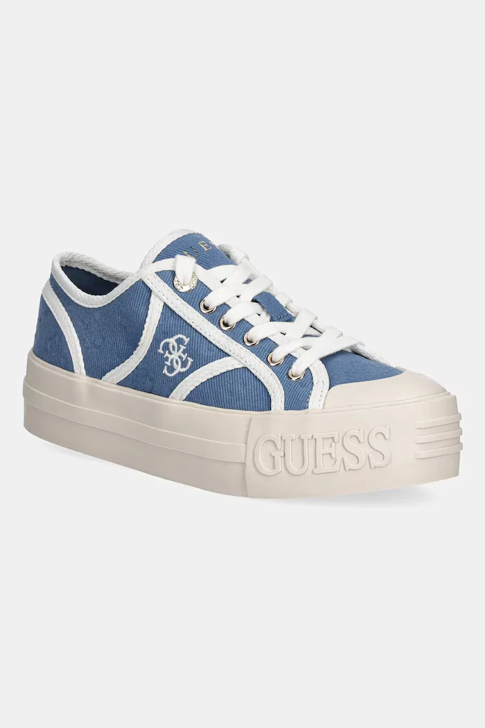 GUESS Ниски кецове ISSAH в синьо FLPISS FAL12