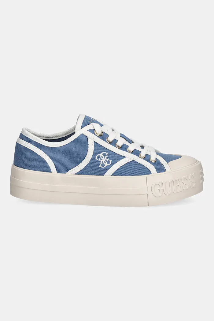 GUESS Ниски кецове ISSAH в синьо FLPISS FAL12