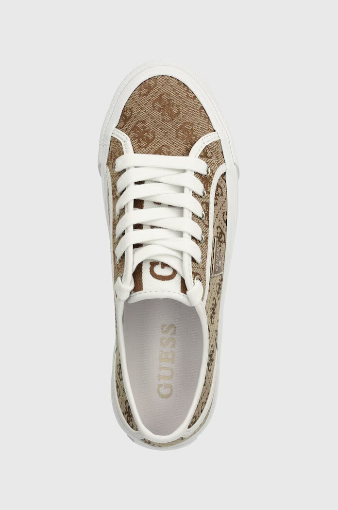 GUESS Ниски кецове JELEXA в кафяво FLGJEA FAL12