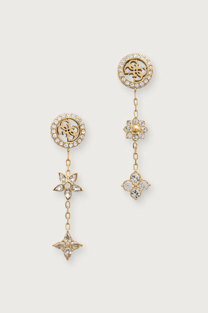 GUESS обици дамски от неръждаема стомана с циркон SECRET GARDEN JUBE06 036JW