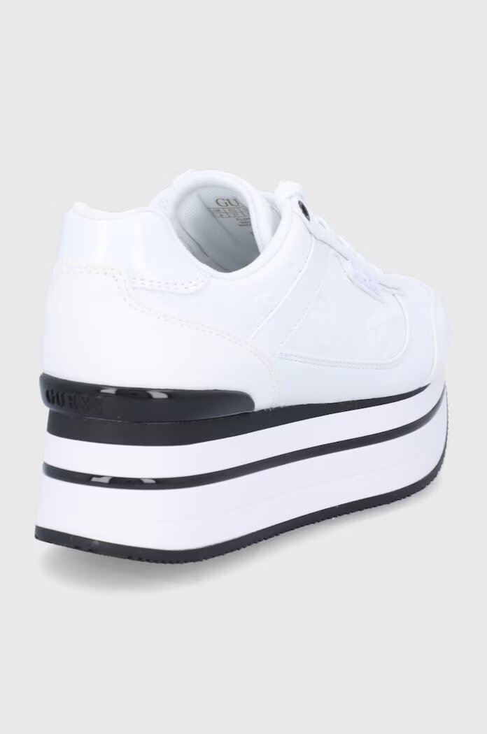 GUESS Обувки HANSIN в бяло с платформа FL5HNS FAL12 PEL12