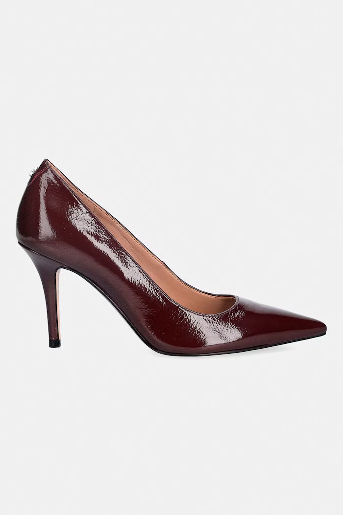 GUESS Обувки с тънък ток PRINDY в бордо FLFPRN LEP08