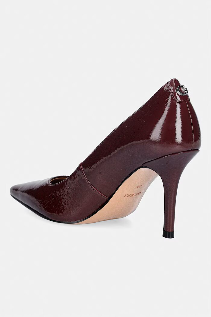 GUESS Обувки с тънък ток PRINDY в бордо FLFPRN LEP08