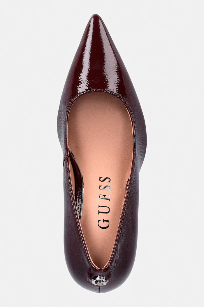 GUESS Обувки с тънък ток PRINDY в бордо FLFPRN LEP08