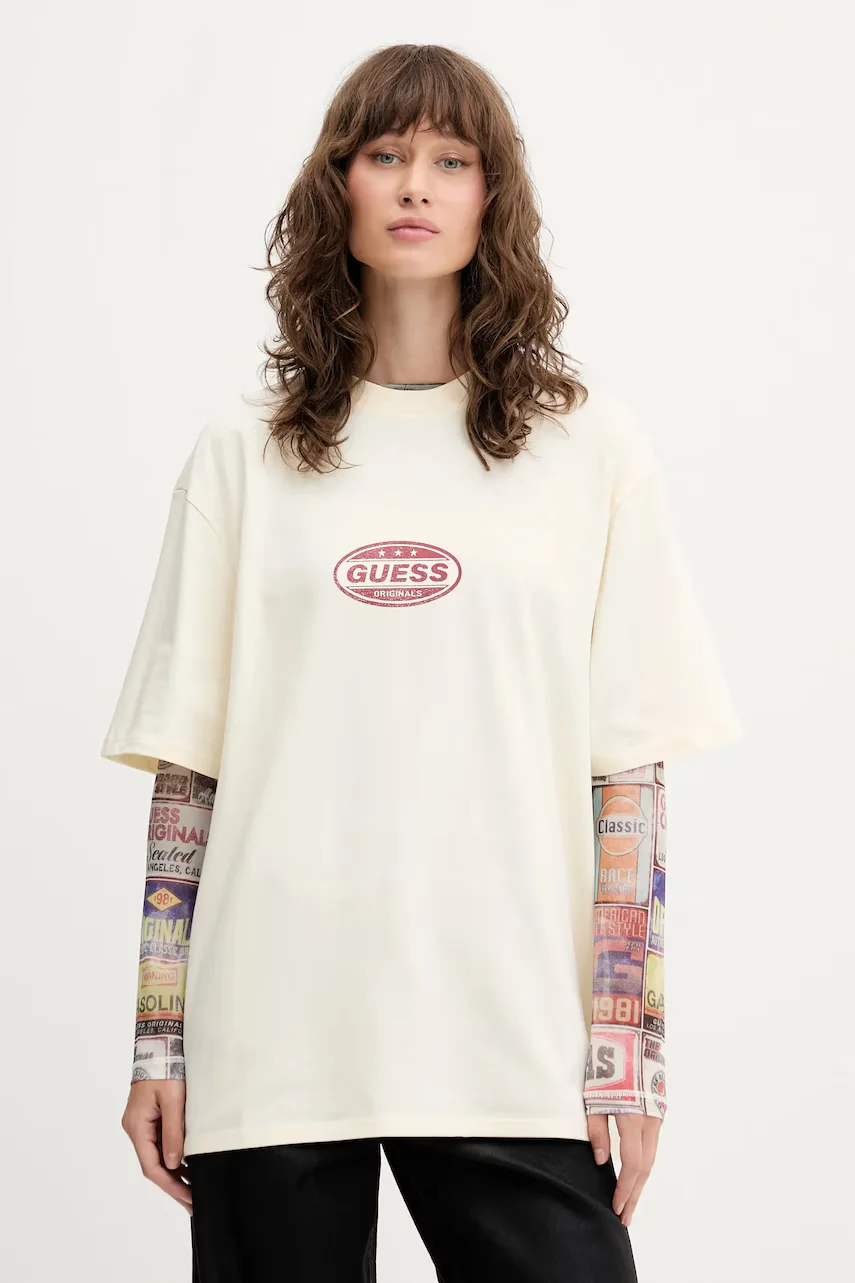 Guess Originals Памучна тениска