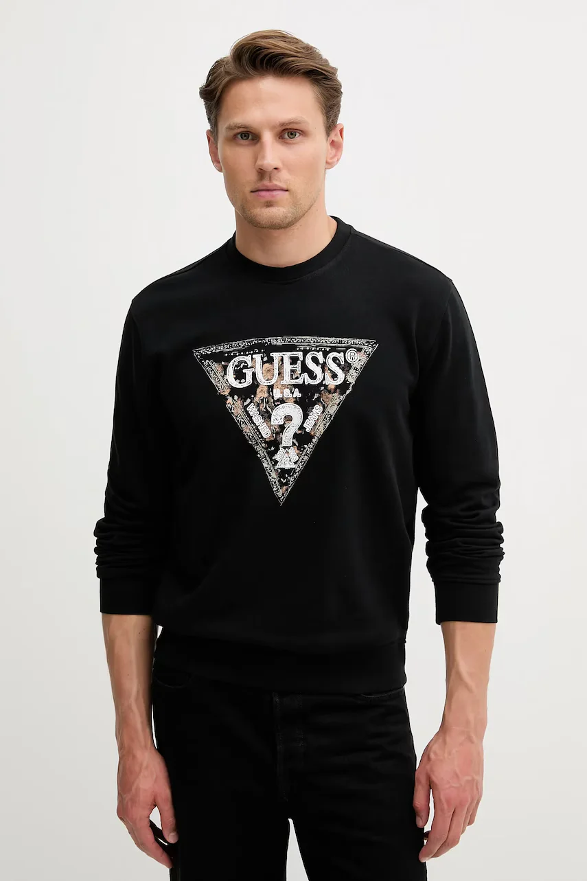 GUESS Памучен суичър
