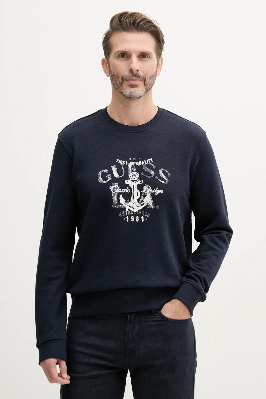 GUESS Памучен суичър
