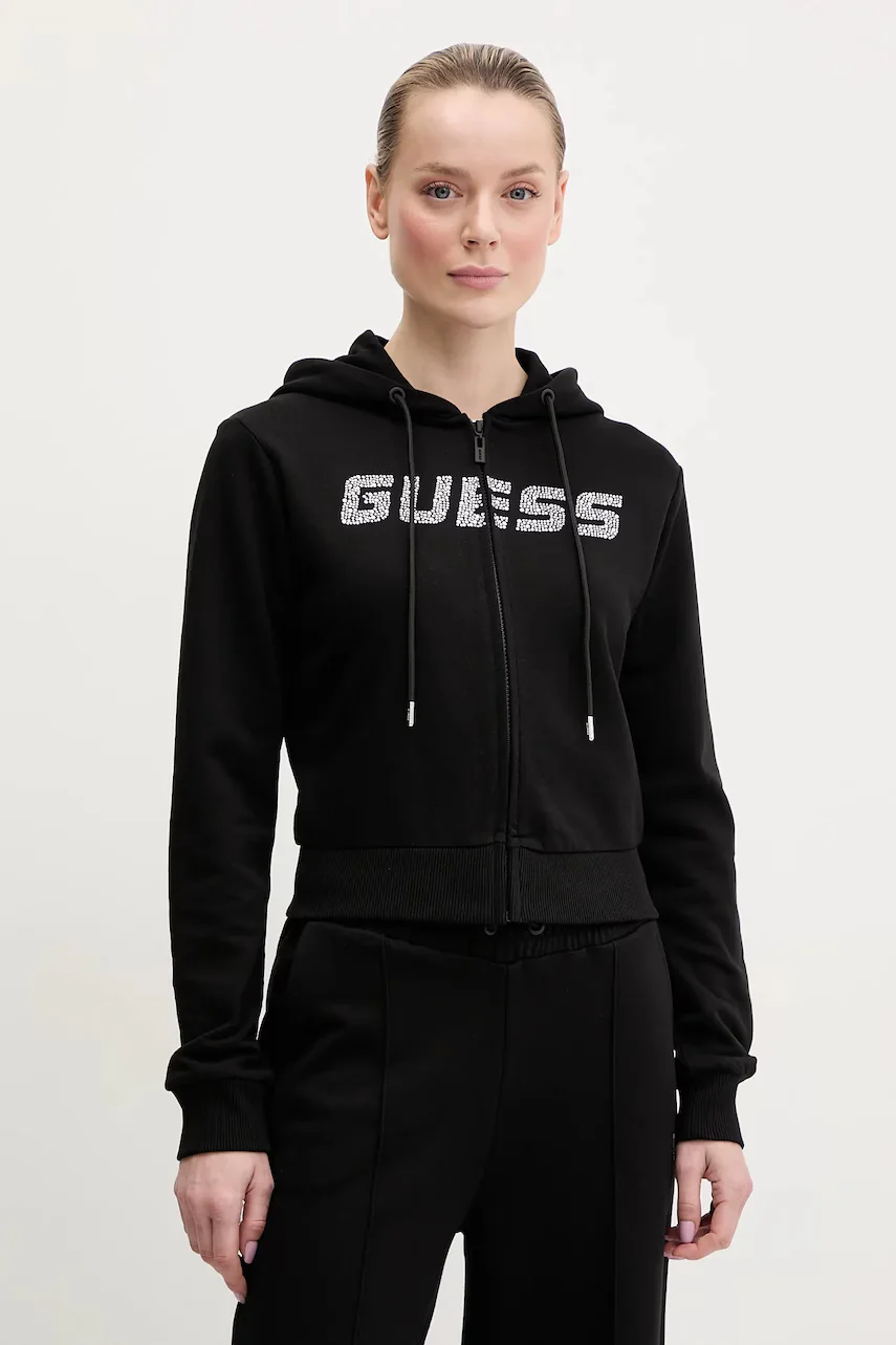 GUESS Памучен суичър PRIMULA