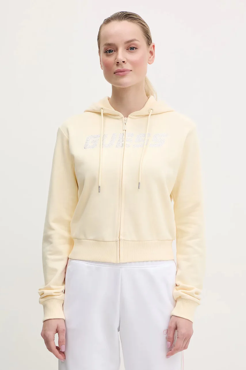 GUESS Памучен суичър PRIMULA