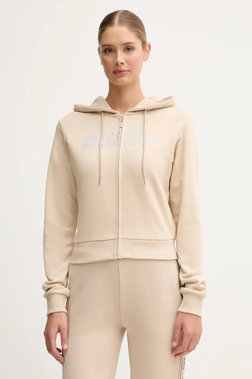 GUESS Памучен суичър PRIMULA