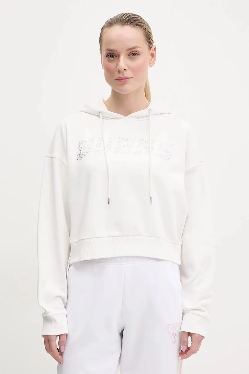 GUESS Памучен суичър PRIMULA
