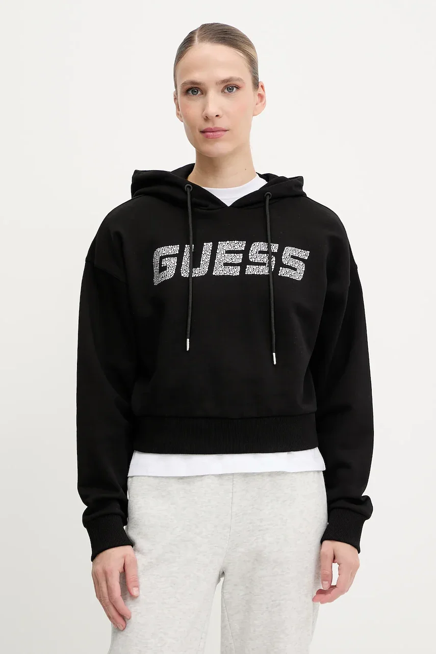 GUESS Памучен суичър PRIMULA