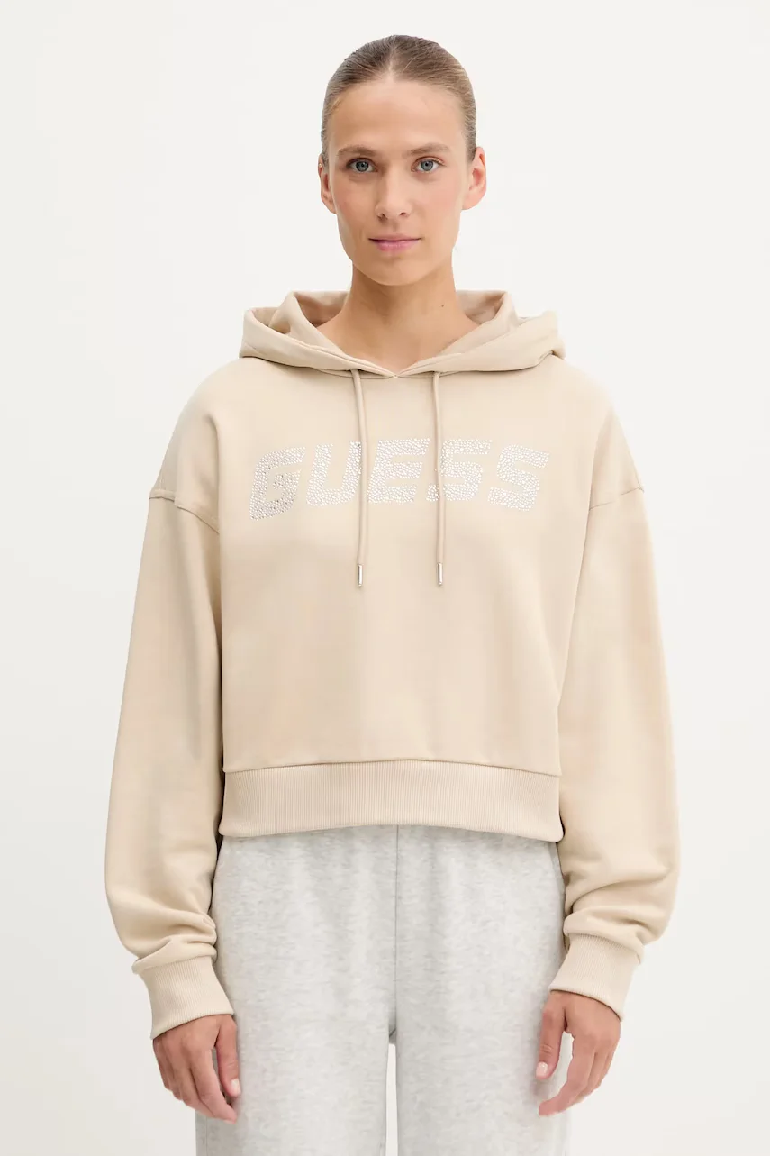 GUESS Памучен суичър PRIMULA