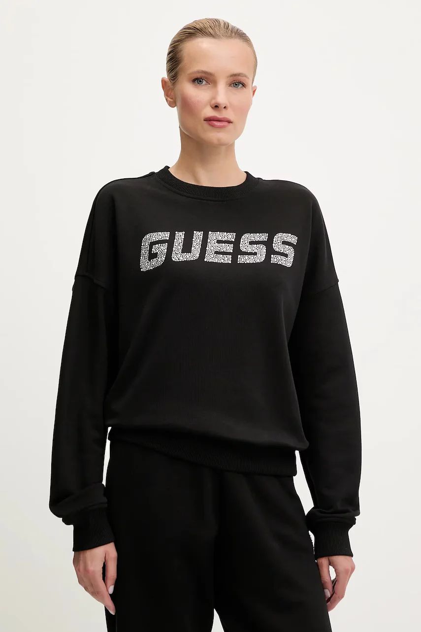 GUESS Памучен суичър PRIMULA