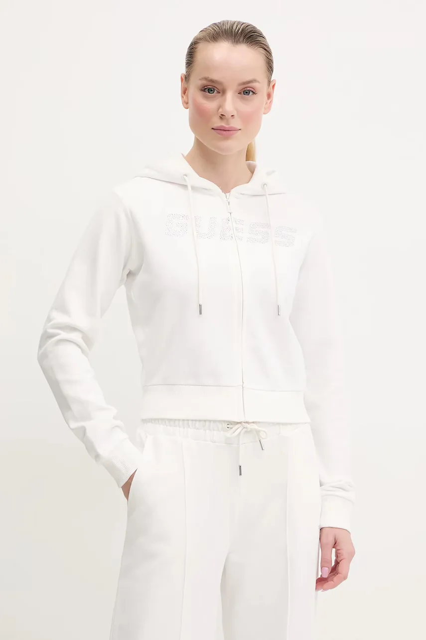 GUESS Памучен суичър PRIMULA