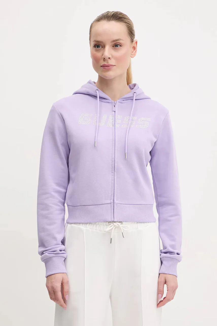 GUESS Памучен суичър PRIMULA