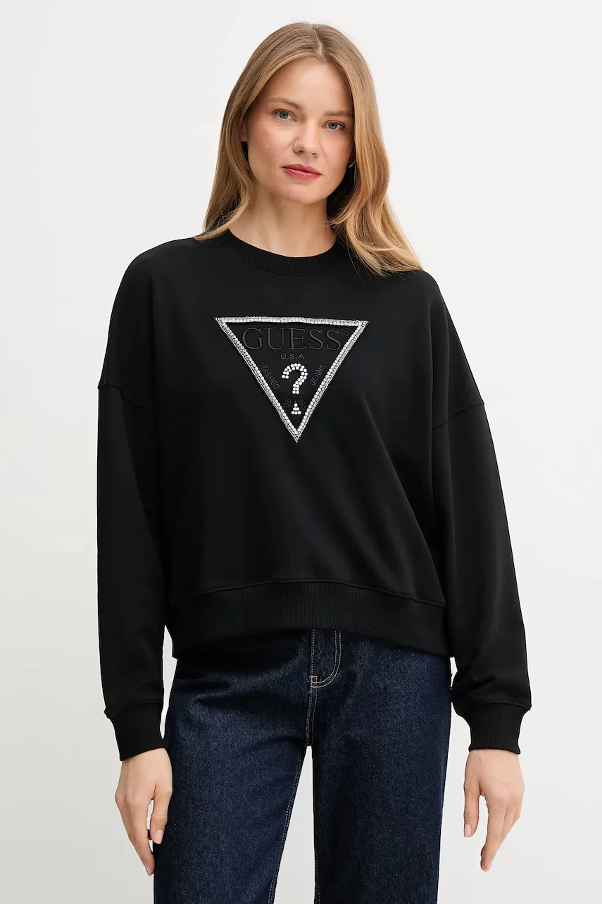GUESS Памучен суичър RACHELE