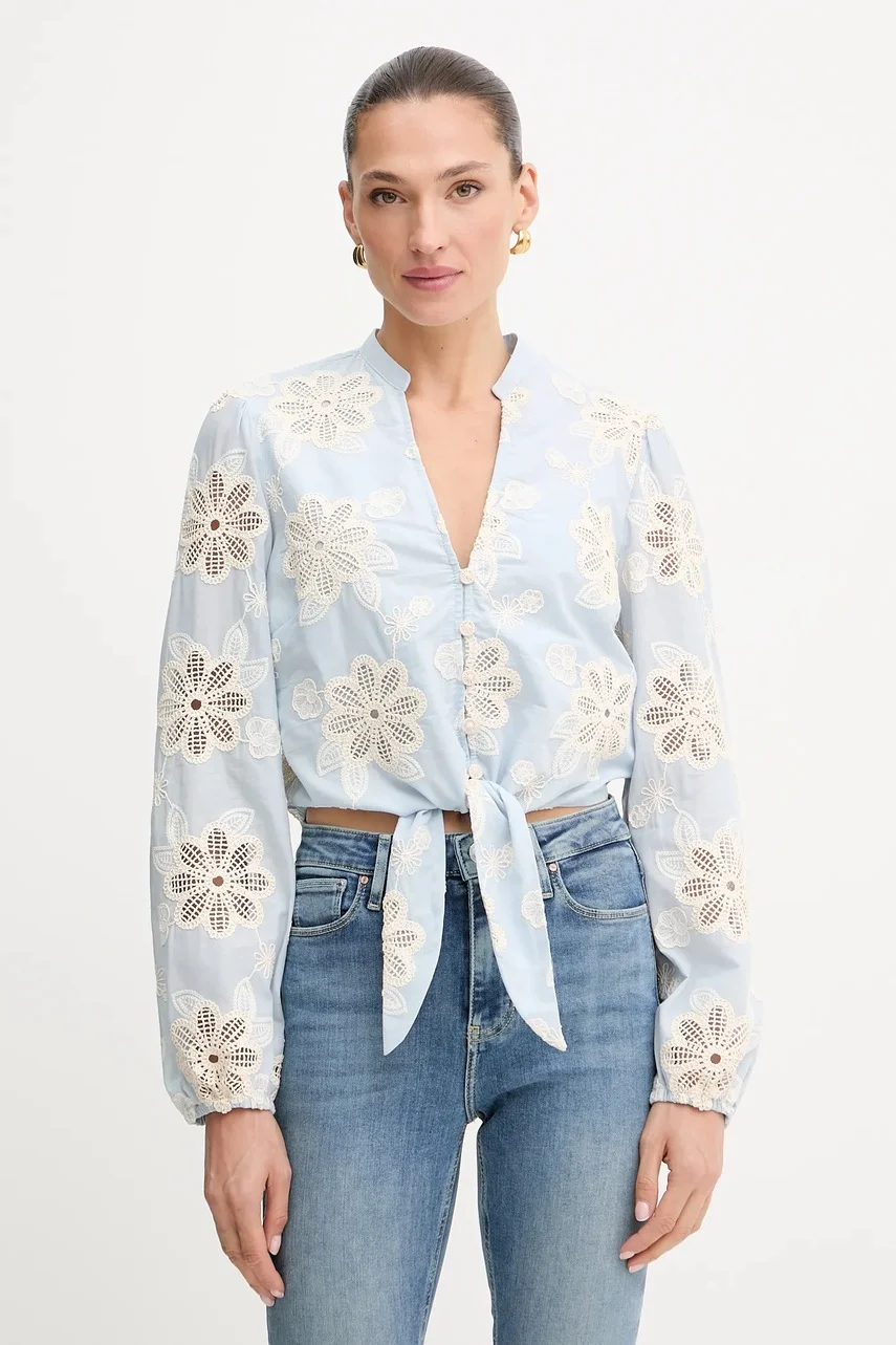 GUESS Памучна риза HAZEL