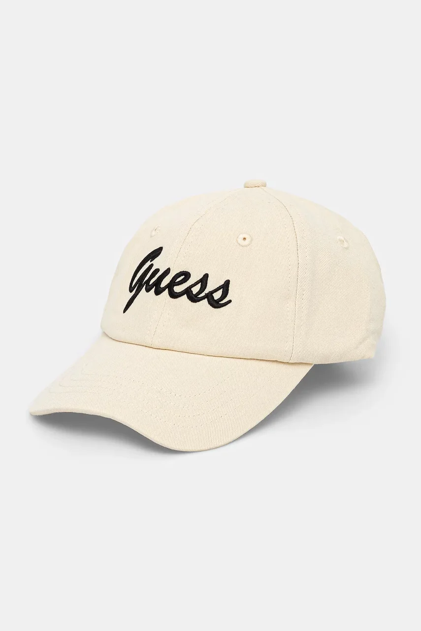 GUESS Памучна шапка с козирка