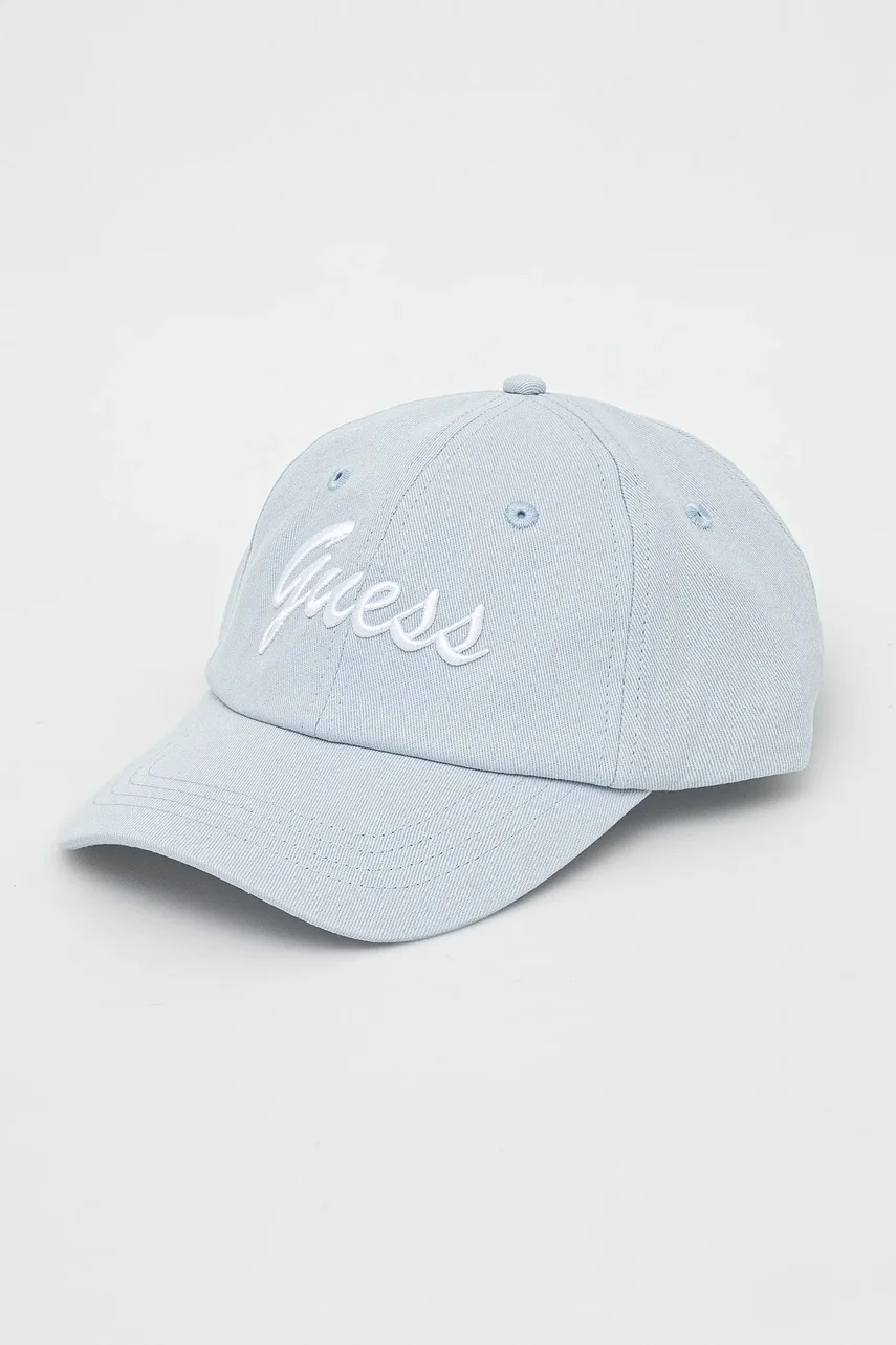 GUESS Памучна шапка с козирка