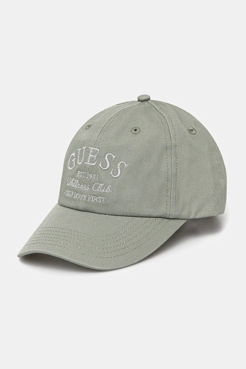GUESS Памучна шапка с козирка LUREX