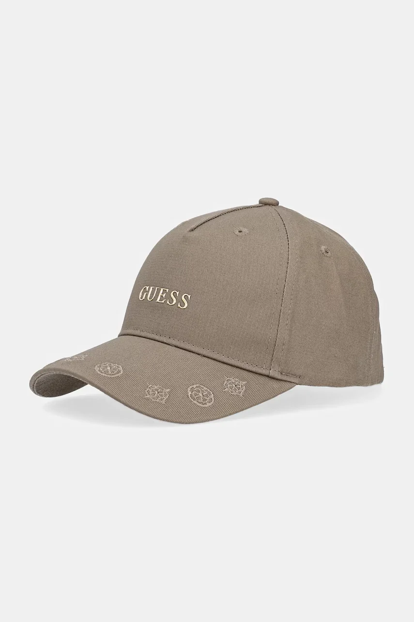 GUESS Памучна шапка с козирка PEONY