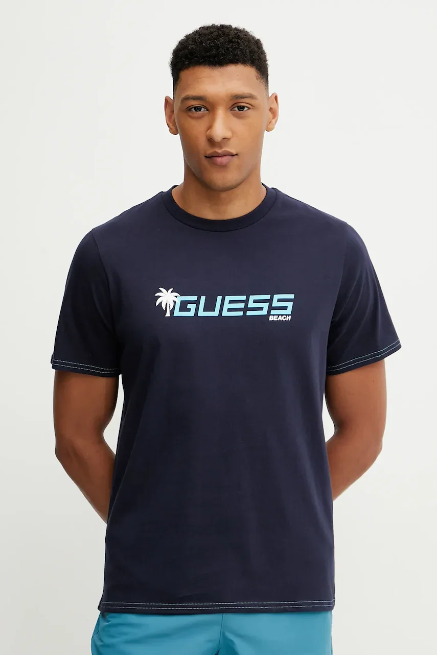 GUESS Памучна тениска