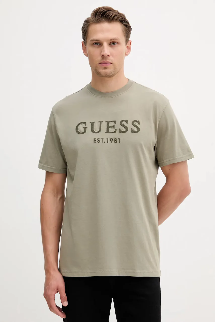 GUESS Памучна тениска