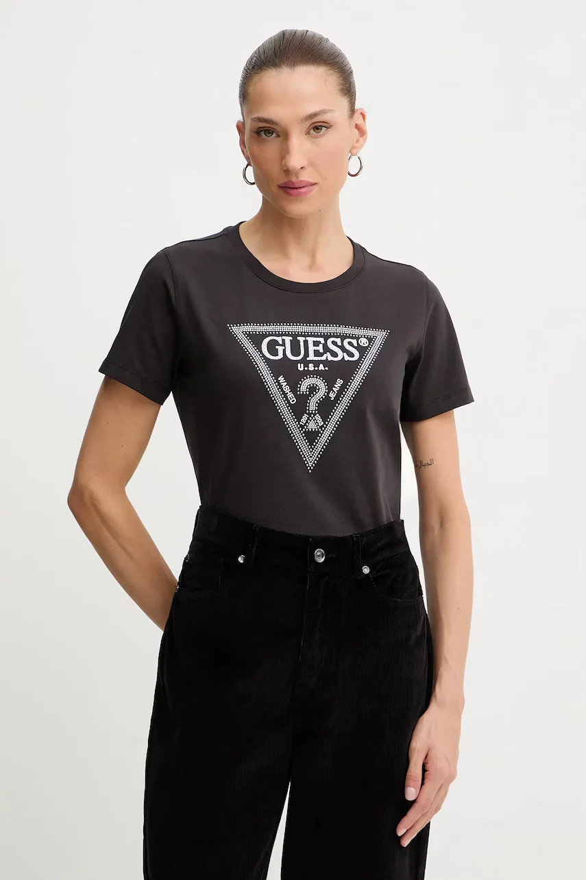 GUESS Памучна тениска