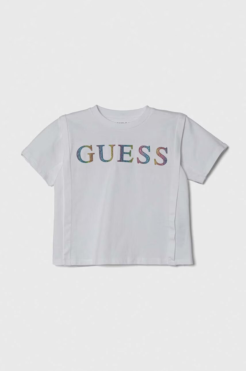 GUESS Памучна тениска