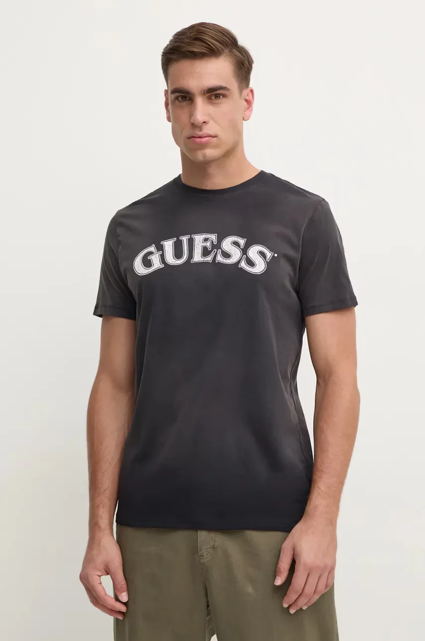 GUESS Памучна тениска