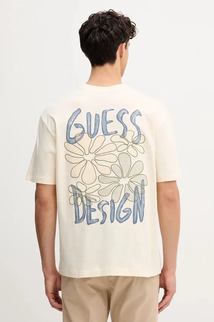 GUESS Памучна тениска